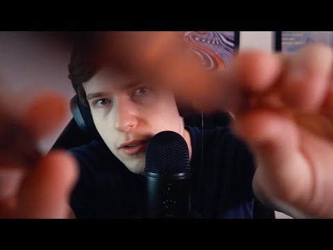 ASMR Face Brushing Visuals and Whispers