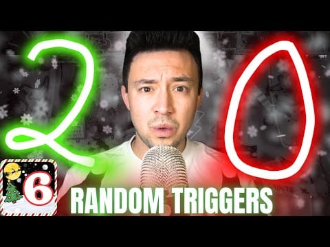 🎄 20 SUPER Random ASMR Triggers for Sleep 💤, Gaming 🎮, Work 💻, Reading 📖 | Day 6 Christmas LIVES🎅