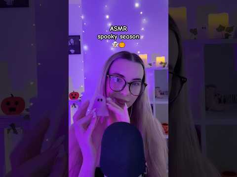 ASMR cute spooky triggers 🎃 #asmrhalloween #asmrtapping