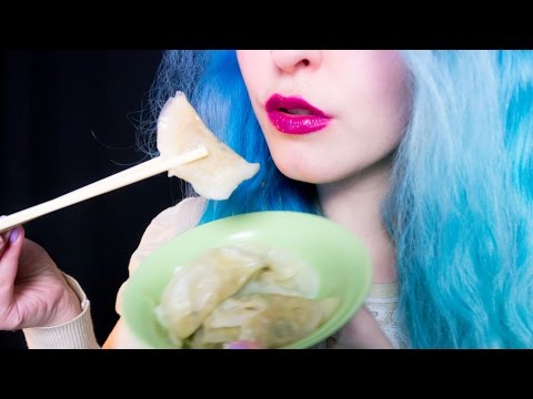 ASMR: Korean GYOZA MANDU ~ Relaxing Eating Sounds [No Talking | Vegan] 😻