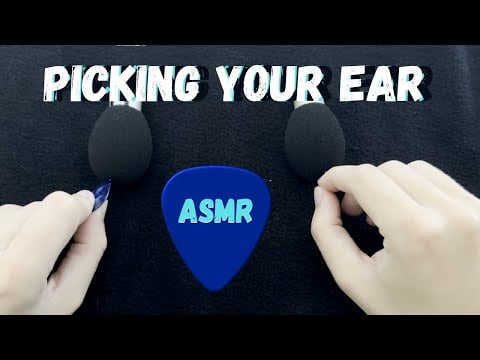 Ear Scratching with a Pick ASMR Aggressive