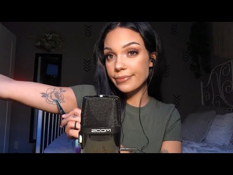 ASMR- Tattoo Tracing, Mouth Sounds, and Whispering Rambles