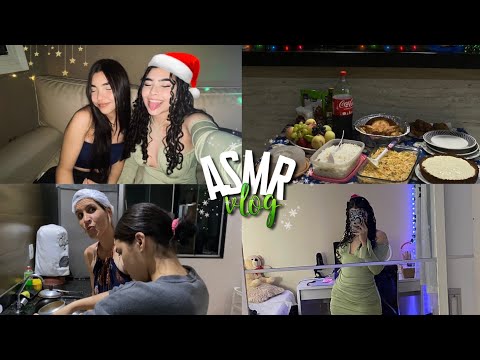 VLOG ASMR: UMA NOITE DE NATAL🎄 | arrume-se comigo, ceia com família….