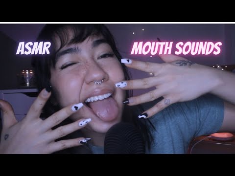 ASMR | Sons de BOCA MOLHADOS na SENSIBILIDADE MÁXIMA (MOUTH SOUNDS e TAPPING NA UNHA 100% INTENSO)