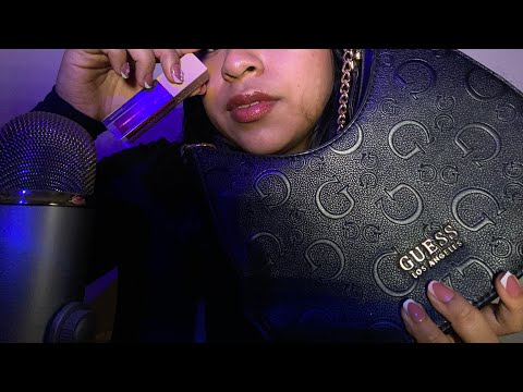 ASMR | relaxing what’s in my purse ~ stuttering,mouth sounds,over explaining