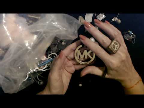 ASMR | Goodwill Jewelry Bag Show & Tell 7-16-2021 (Soft Spoken)