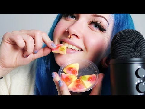 ASMR Mini Gummy Pizzas (Chewy Candy Sounds) 🍕