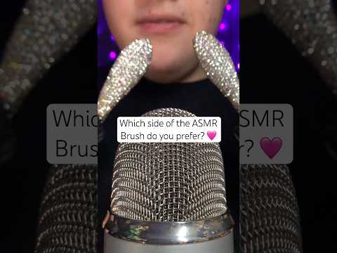 Welche Seite von den Pinseln findest du besser?! 🩷 #asmr #jonathanasmr #einschlafhilfe