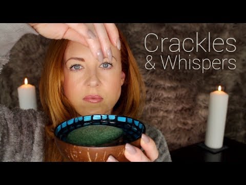 Back to Sleep 🕯 Crackle Candle 🕯Sponge, Whispered [ASMR]