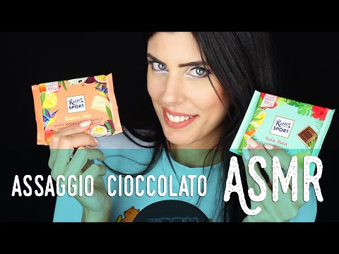 ASMR ita - 🍫 ASSAGGIO RITTER SPORT TROPICALI + CHIACCHIERE (Whispering)