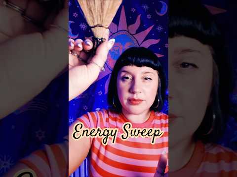 The witch’s broom knows what to take away 🪄✨ #asmr #energy #cleanse #reiki