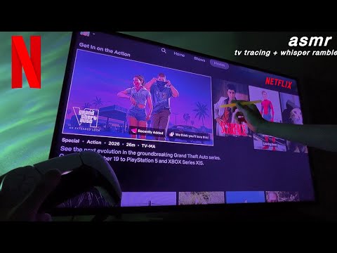 ASMR | What’s On My Netflix 🎬💤 (tv tracing & whisper ramble)