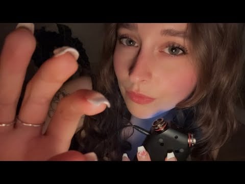 ASMR face scooping, invisible scratching, invisible plucking and all that good stuff