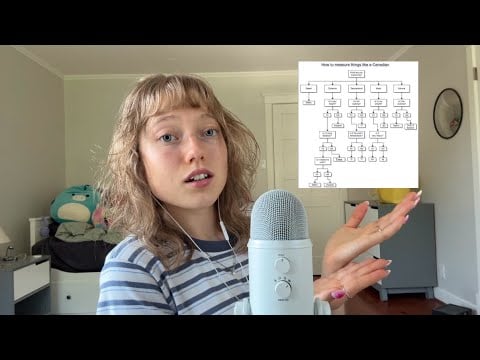 ASMR how to measure like a Canadian 🇨🇦 
