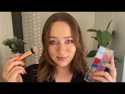 asmr doing my makeup + nails #1