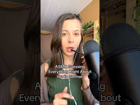 ASMR Guessing Everything Right About You In German #asmr#asmrshorts#asmrshortvideo#asmrgerman#shorts