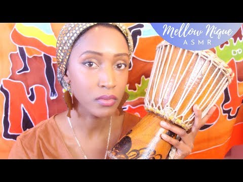 ASMR Relaxing Accent - My African Drum Show & Tell