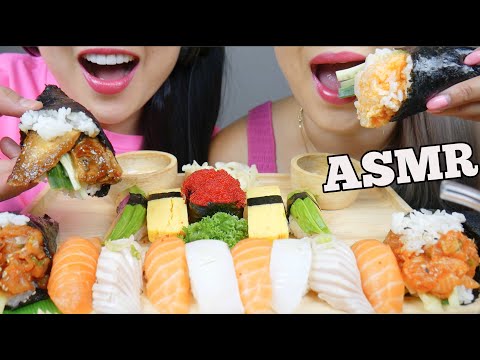 ASMR SUSHI PLATTER *SISTERS EDITION (EATING SOUNDS) NO TALKING | SAS-ASMR