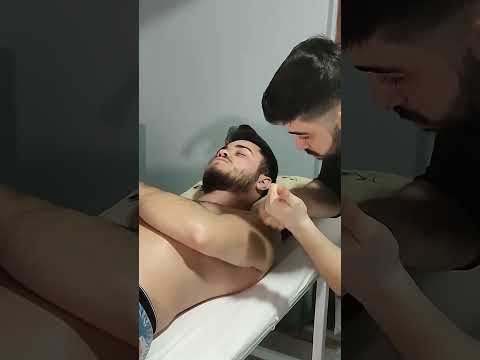 VERY RELAXING CHEST,ARM AND ABDOMINAL TURKISH MASSAGE #satisfying #relaxing #asmr #shorts #massage
