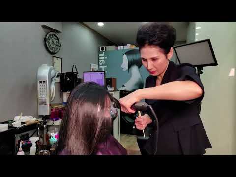 Korean Hair salon ASMR (visual and auditory activation) I hope you enjoy the long video!!