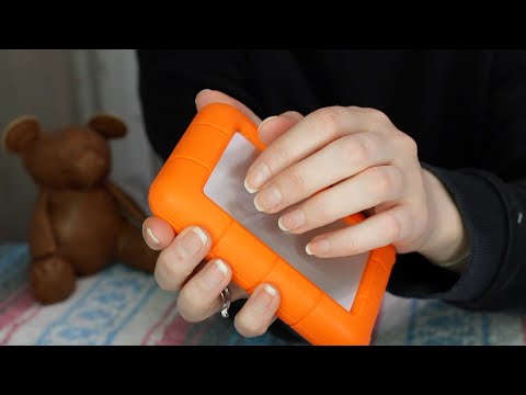 ASMR Tapping & Scratching Packaging Garbage Material & External Hardrive (No Talking) Slower Tapping