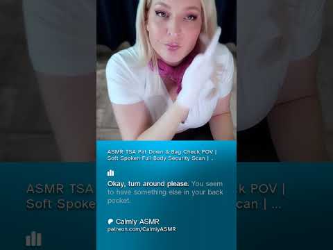 ASMR TSA Pat Down Security Check Roleplay POV