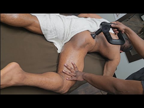Massage Gun Glute Massage (No Music)