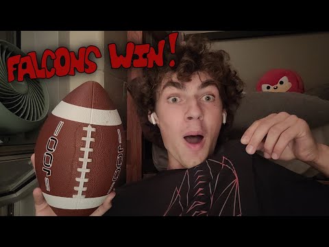 ASMR Sports Ramble, FALCONS WIN!! | ASMR Whispered Rambling with Tapping