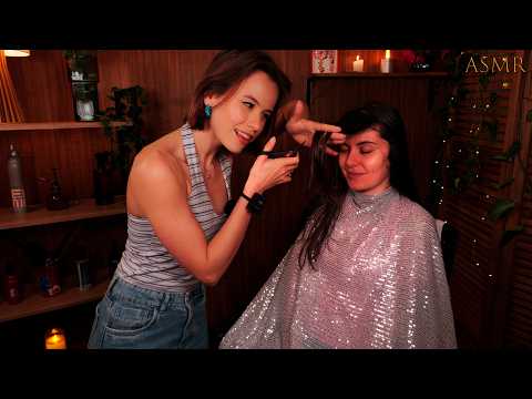 ASMR Corte de Cabelo em Pessoa Real com Sons Relaxantes ✂️