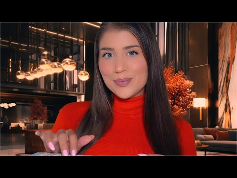 ASMR RP | Luxury Autumn Hotel Check-In & Fall Menu 🇮🇹 (Italian Accent)