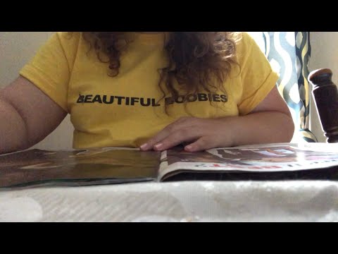 ASMR magazine page flipping