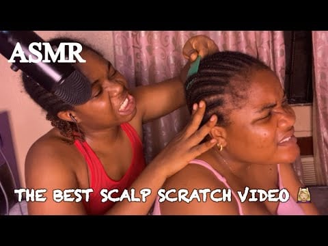 ASMR✨ INTENSE AND RELAXING HAIR AND SCALP PULL SCRATCH + GUM CRACKS  MADE FOR YOU TO RELAX 💆