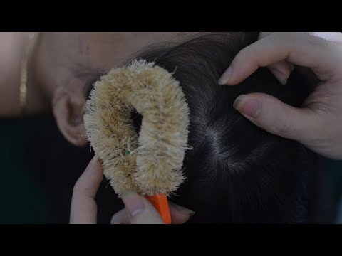 ASMR Real Person Hair Brushing, Hair Play With Tools, Tingles For Relieve Stress, Headache