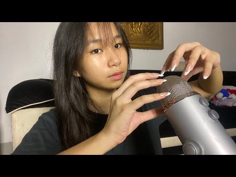 TRYING ASMR WITH FAKE NAILS 💅 (Tapping, Scratching & Brain Tingling Sounds)