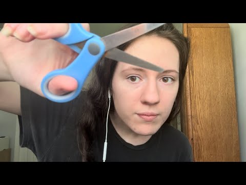 asmr | snipping away your negative energy! (personal attention, scissor snipping, scissor tapping) 