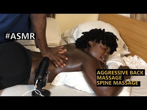 ASMR  INTENSE AGRESSIVE ROUGH BACK MASSAGE PAIN RELIEF FOR SLEEP