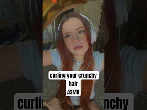 Giving you crunchy curly hair 💇🏽‍♀️ #asmr