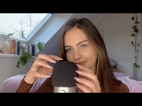 ASMR brain melting mic scratching🤎