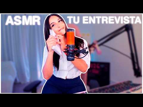 ASMR en Español 💼 Secretaria Te Hace una Entrevista de Trabajo