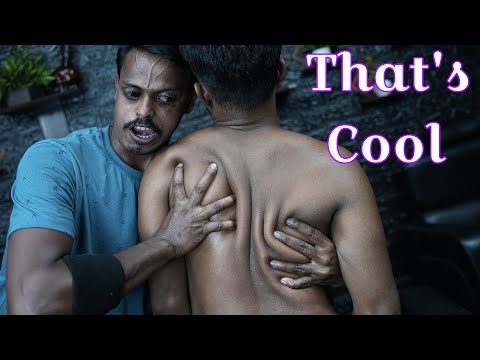 Strong Wrist Barber Doing Deep Tissue Back Massage For Pain Relief | ASMR Head & Back Massage ASMR