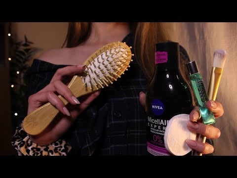 ASMR Let’s Get You Ready For Bed 🌙 Skincare & Hair (layered sounds, no talking, personal attention)