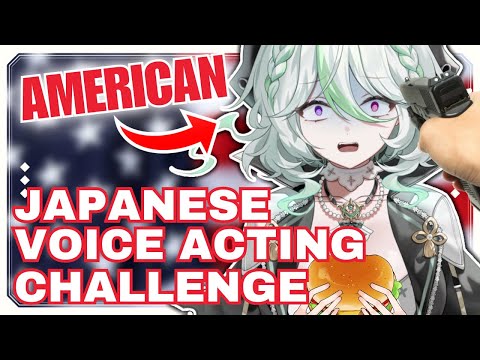 AMERICAN TRIES JAPANESE VOICE ACTING CHALLENGE !!