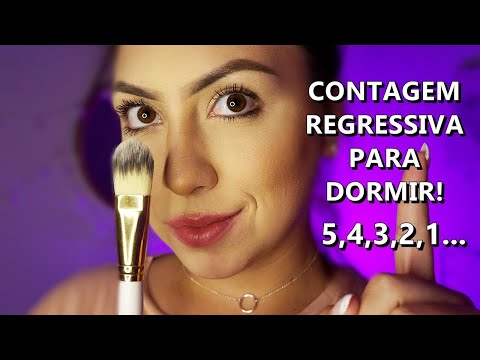 ASMR: CÂMERA BRUSHING E CONTAGEM REGRESSIVA PARA DORMIR