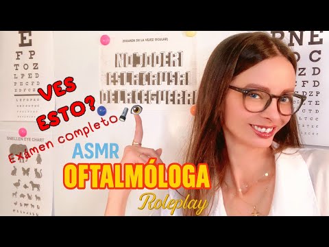 ASMR Oftalmóloga👁️🔦Examen de la vista completo para dormir | Roleplay oculista | ASMR en ESPAÑOL