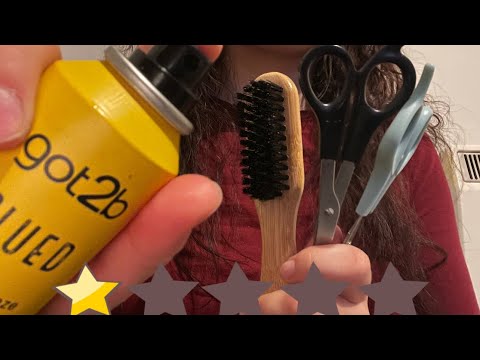 ASMR worst rated hair salon RP 💇‍♀️ fast & aggressive 💆‍♀️ no tapping & no talking 