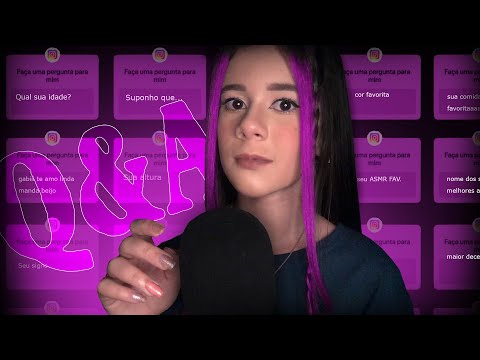 ASMR (A VERDADE) respondendo perguntas sobre mim