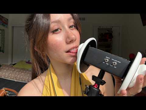 ASMR | 3Dio Wet Vs. Dry Mouth Sounds 👀💛