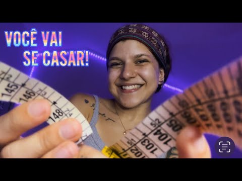 ASMR ~ Costureira tirando as medidas para seu terno de casamento