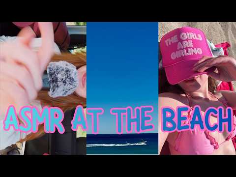 my first ASMR video at the beach 🩵 ☀️ 🩷🐬