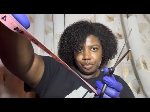 Asmr | Nonsensical Measuring Haircut 📏💇🏾‍♀️ (fast and aggressive) 